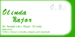 olinda major business card
